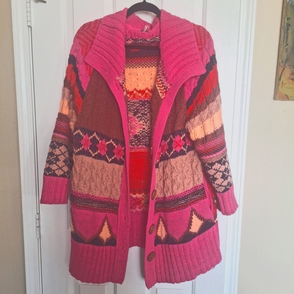 Free People - Argyle Smile Cardigan - Picture 3 of 10